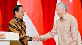 Presiden Jokowi dan Perdana Menteri Singapura Lee Hsien Loong. (Dok. Presiden.go.id)