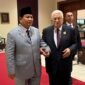 Presiden Indonesia terpilih 2024-2029, Prabowo Subianto bertemu Presiden Palestina, Mahmoud Abbas di sela KTT. (Dok. Tim Media Prabowo)