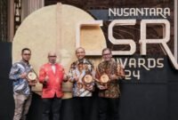 PT Pertamina Retail diganjar tiga kategori penghargaan Platinum Elite SDGs serta satu Trofi Keris Kehormatan pada ajang Nusantara CSR Awards 2024. (Dok. pertamina.com)