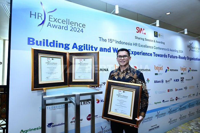 Pertamina Boyong Tiga Penghargaan HR Excellence Award. (Dok. Pertamina.com)