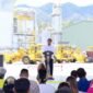 Presiden Joko Widodo meresmikan smelter tembaga dan pemurnian logam mulia PT Amman Mineral Internasional Tbk., yang berlokasi di Kabupaten Sumbawa Barat, Nusa Tenggara Barat, pada Senin, 23 September 2024. (BPMI Setpres/Muchlis Jr)