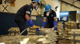 Smelter timah modern PT Timah Tbk di Pangkalpinang beroperasi penuh dengan teknologi ramah lingkungan. (Dok. timah.com)