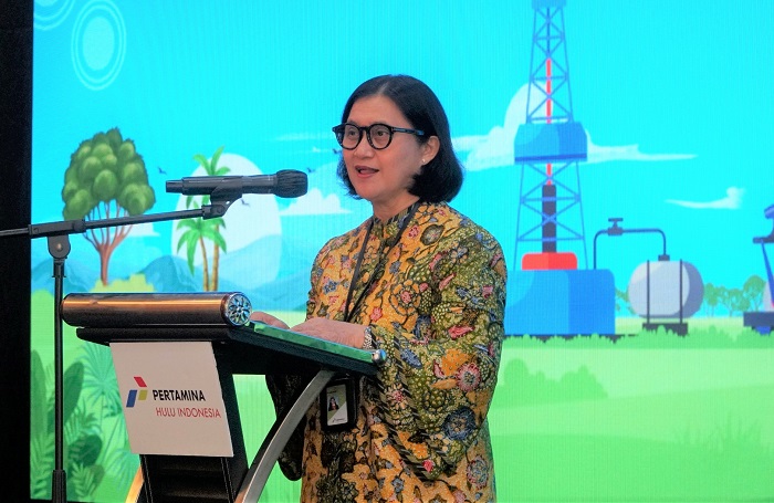 4. Suasana Town Hall Meeting PHI yang digelar hybrid, Jakarta dan Kalimantan. (Dok. PT Pertamina Hulu Indonesia)