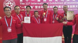 Tim PHR Regional 1 Sumatra menerima Gold Award dan Best Invention Award di Guangzhou. (Dok. Pertamina Hulu Rokan)

