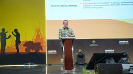 PT Sumbawa Timur Mining berbagi wawasan tentang eksplorasi mineral kritis dalam ajang Minerba Convex 2025. (Dok. PT Sumbawa Timur Mining)